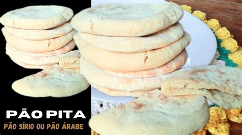 COMO FAZER PÃO PITA PÃO SÍRIO OU PÃO ÁRABE Receita fácil rápida de