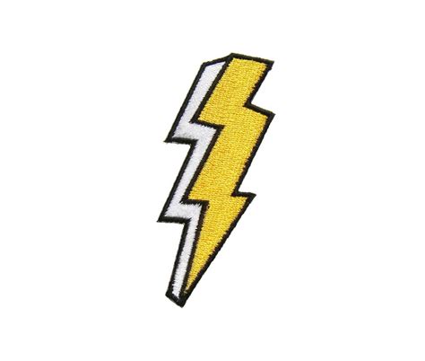 Flash Lightning Bolt Patches Applique Embroidered Iron On Etsy