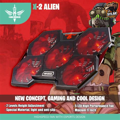 Jual Nyk Nemesis X Alien Cooling Pad Gaming Notebook Shopee Indonesia