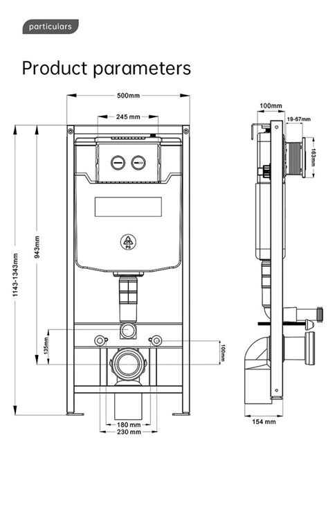 Squatting Toilet Dual Flush Concealed Cistern Hdpe Easy Maintenance