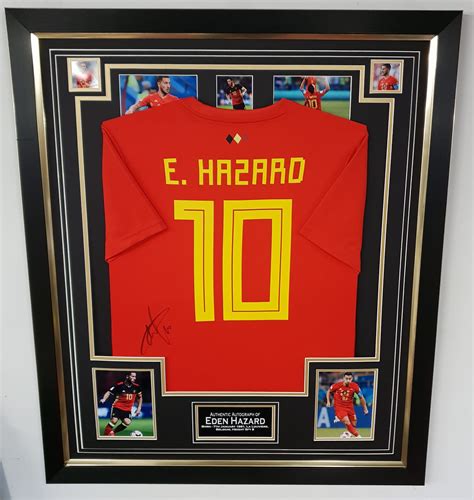 Eden Hazard Signed Belgium Shirt Framed – Experience Epic