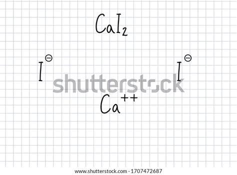 Calcium Iodide Handwritten Chemical Formula Illustration Stock Illustration 1707472687 ...