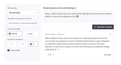 Ai Facebook Comment Generator Free Tool Planable