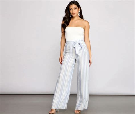 Make Your Look Effortlessly Chic In This Strapless Jumpsuit A Must