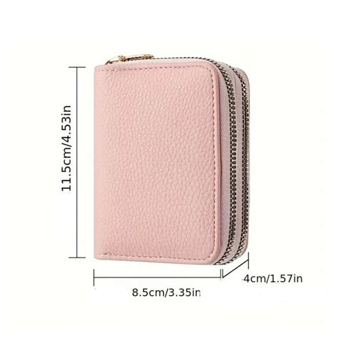 Multi Card Slot Womens Double Zipper Wallet Pu Leather Money Pouch Ebay