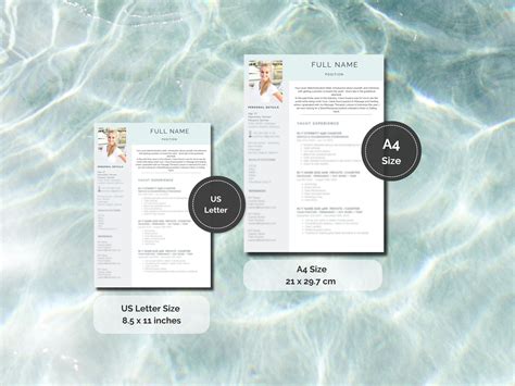 Yachting Cv Template Yacht Crew Cv Superyacht Cv Canva Template