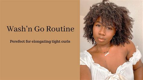 Wash N Go Routine For Tight Curls Goldenessential Youtube