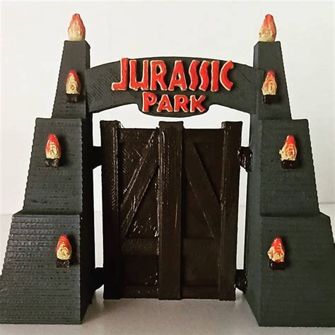 Puerta parque Jurásico Jurassic Park Coleccionismo Hecho a Etsy México