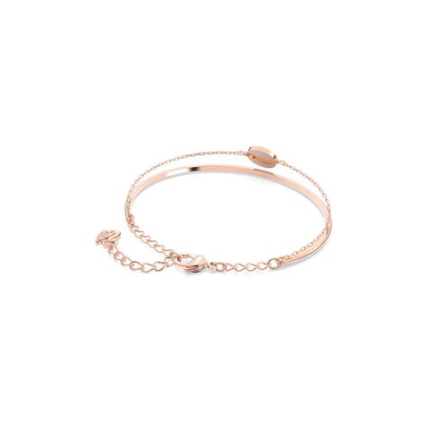 Bracelet Ginger Swarovski En Métal Doré Rose 5389046 Aelys