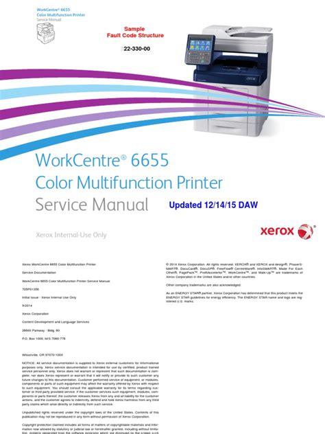 Xerox Workcentre 6655 Service Manual Electromagnetic Interference Radio