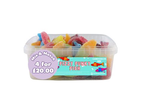 fizzy funky fish tub picknmix gift sweet bags sweetzy