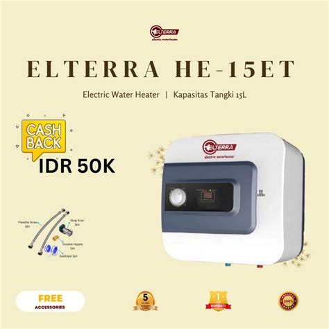 Jual Elterra Handal Pemanas Air Kamar Mandi Listrik Low Watt Mesin