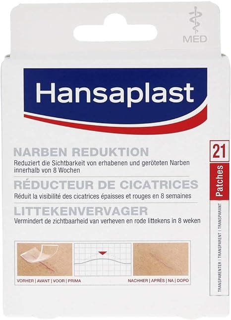 Hansaplast Med Narben Reduktion Pflaster 21 St Amazon De Drogerie