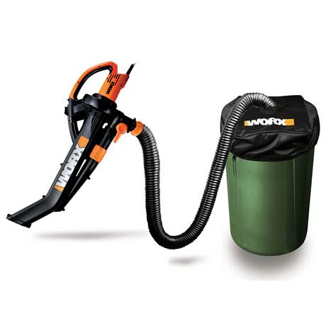 Worx Trivac Deluxe 12 Amp Electric Blowermulcheryard Vacuum With Leaf