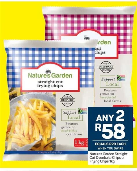 Natures Garden Straight Cut Ovenbake Chips Or Frying Chips Kg Offer At