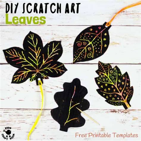 Scratch Art Leaves - Gorgeous Fall Art - Kids Craft Room