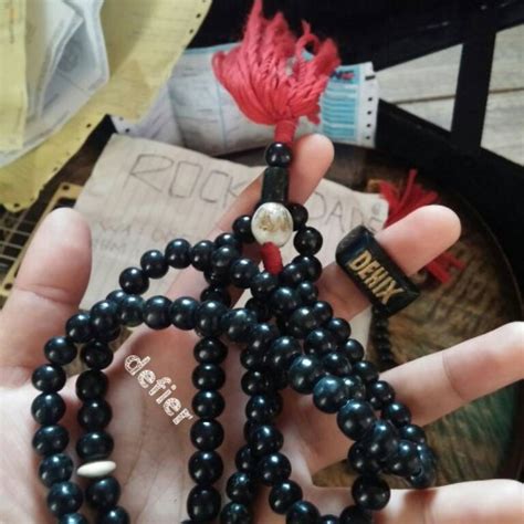 Jual Tasbih 99 Butir Batu Giok Hitam Natural Black Jade Asli Aceh