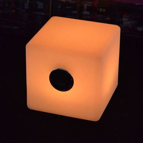 Led Light Cube Bluetooth Speaker Urban Sound Colorfuldeco