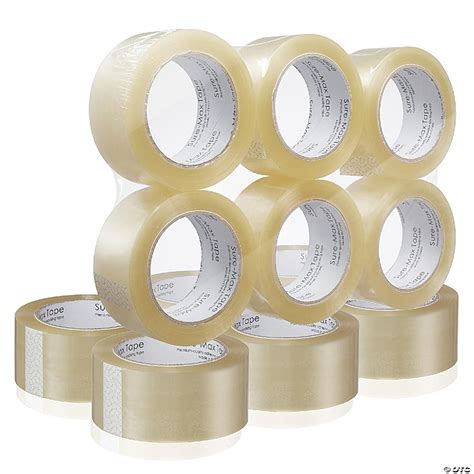 Sure Max Rolls Carton Sealing Clear Packing Tape Box Shipping