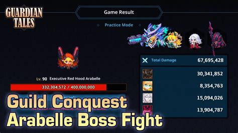 Guild Conquest Arabelle Boss Fight W Oghmar Vinette Claude 1cc