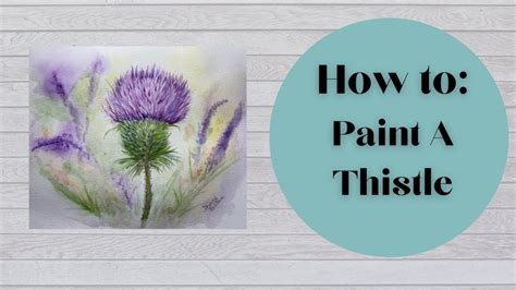 How To Paint An Abstract Thistle YouTube