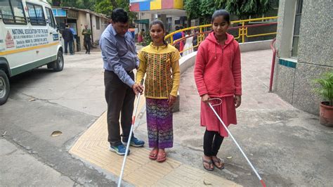 With Helping Hand From Blind Schools Visually Impaired Children See A