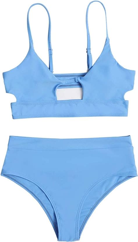 Badeanzug Damen Push Up High Waist Badeanzug Set Strand Sexy Tankini