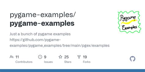 GitHub - pygame-examples/pygame-examples: Just a bunch of pygame examples https://github.com ...