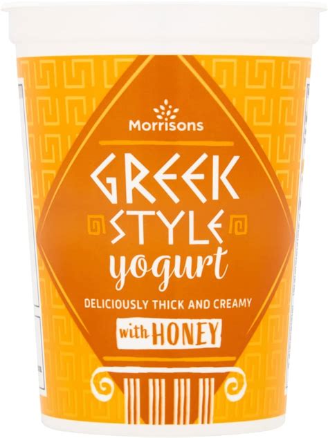 Morrisons Greek Style Yogurt With Honey 450g Uk Grocery