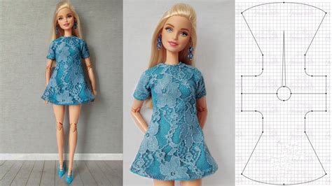 141 vestido para Barbie patrones en la descripción YouTube