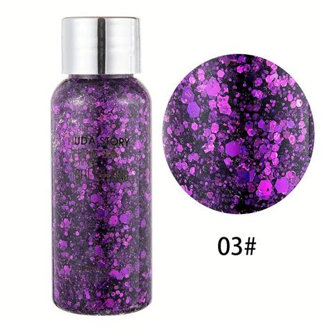 Glitter Liquid Eyeshadow Face Body Shiny Sequin Gel Body Decoration For Parties Festivals