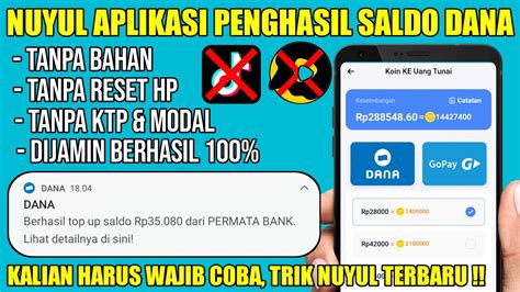 NUYUL APLIKASI PENGHASIL UANG DANA NUYUL APLIKASI CASHBRID DIJAMIN WD