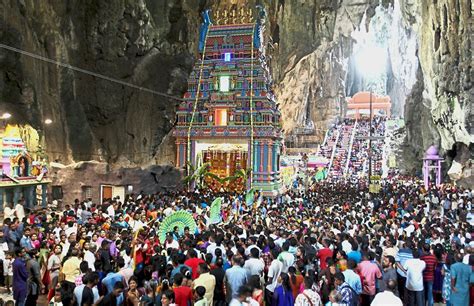 Devotees Throng Batu Caves For Consecration Ceremony The Star