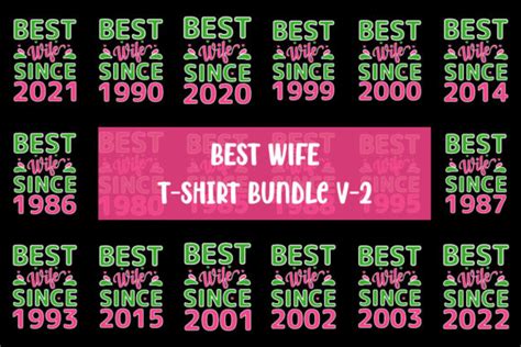 Best Wife T Shirt Design Bundle V 02 Bundle · Creative Fabrica