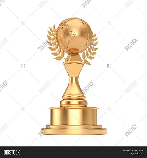 Golden Award Trophy Image And Photo Free Trial Bigstock