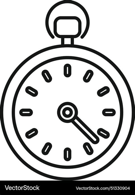 A Classic Stopwatch Royalty Free Vector Image Vectorstock