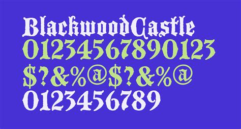 Blackwoodcastle Free Font What Font Is