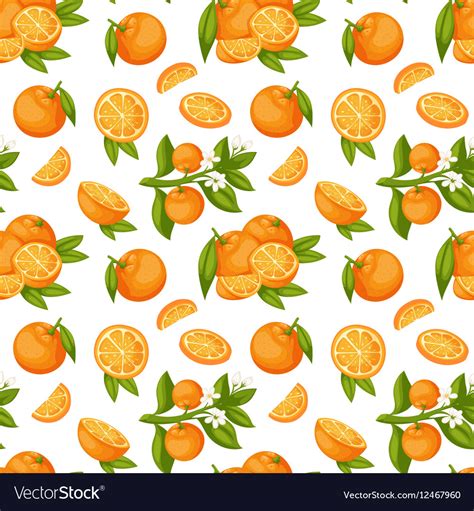 Seamless Orange Fruit Texture