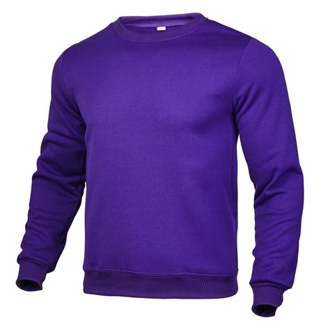 T Shirts For Men Casual Sweatshirt O Neck Tops Solid Color Clothing ...