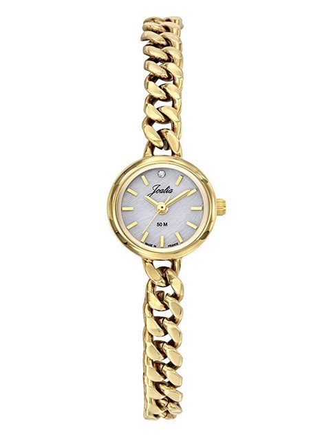 Montre fine Joalia dorée bracelet bijou 1001 montres fr