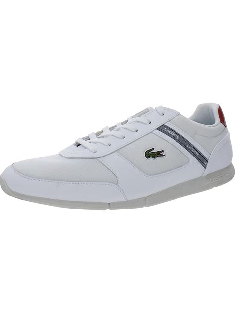 Lacoste Mens Menerva Faux Leather Low Top Casual And Fashion Sneakers