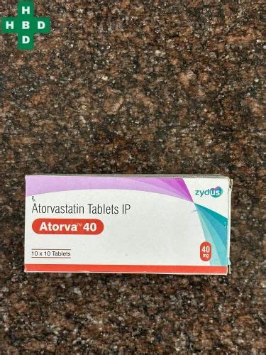 Atorva 40 Atorvastatin Tablets At Rs 165 Stripe New Delhi ID