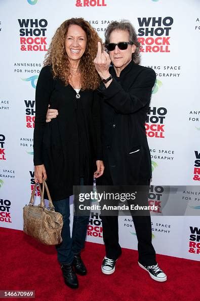 Actor And Comedian Richard Lewis And His Wife Joyce Lapinsky Arrive