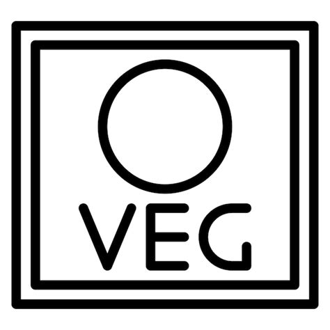 Premium Vector Vegetarian Mark Icon Vector Image Can Be Used For