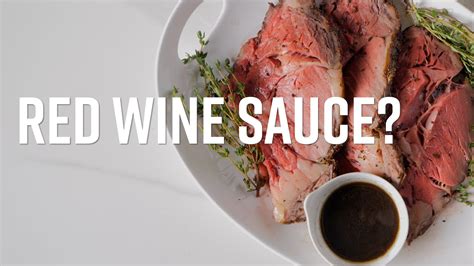 Oven Roasted Prime Rib With Red Wine Sauce YouTube