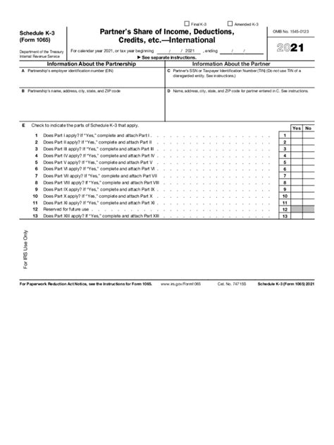 IRS 1065 Schedule K 3 2021 2022 Fill And Sign Printable Template