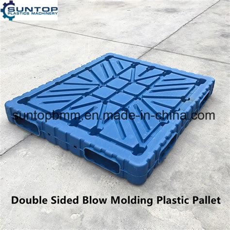 Warehouse Storage Transportation Blow Double Sided Plastic Pallet