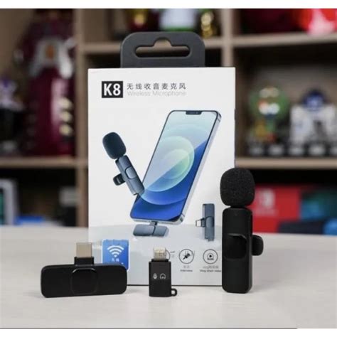 K8 Type-c Wireless microphone |Type C Mic For Vlog Interview Podcast ...