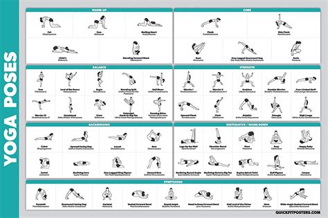 Quickfit Yoga Poses Poster Healthy Indian