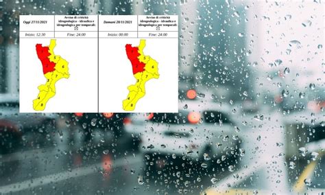 Maltempo Calabria Anche Domani Allerta Rossa Sul Tirreno Cosentino Il